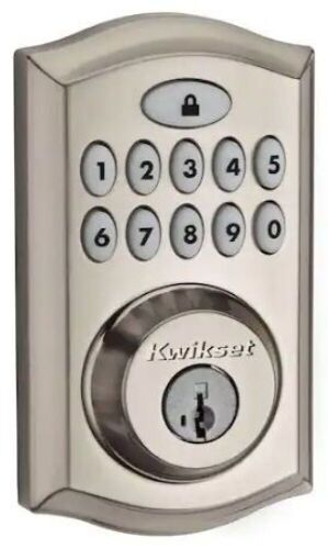Kwikset SmartCode 913 Satin Nickel Electronic Deadbolt - Lot 351