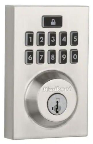 Kwikset SmartCode 913 Contemporary Satin Nickel Electronic Deadbolt - Lot 913