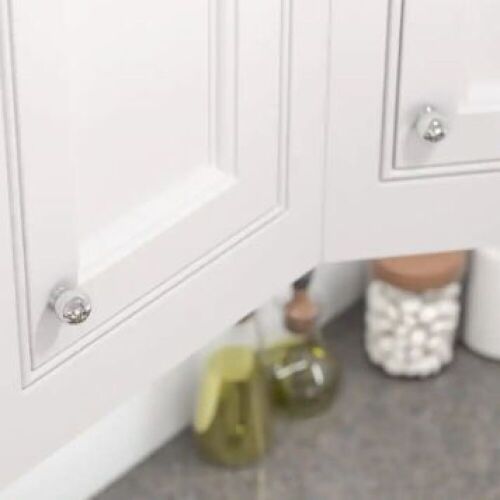 Case of (10) Firenze Collection 1-3/16" Chrome Traditional Cabinet Knob - Lot 706