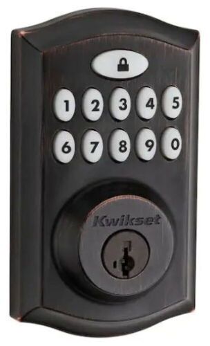 Kwikset SmartCode 913 Venetian Bronze Electronic Deadbolt - Lot 330