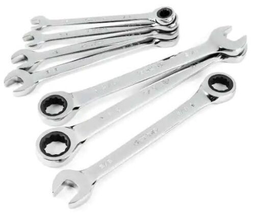 7-Piece Ratcheting SAE Combination Wrench Set - Lot 736