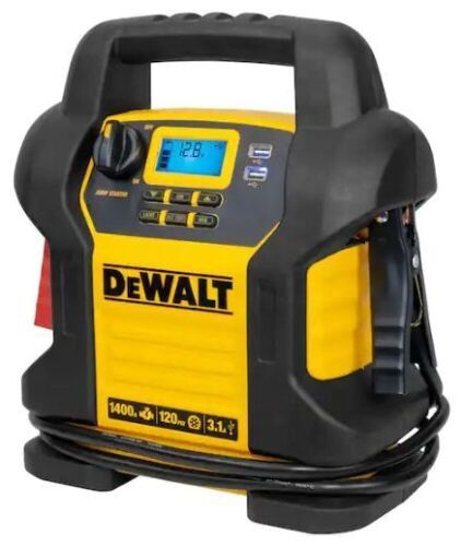 1400 Peak Amp Portable Car Jump Starter with Digital Compressor - For Parts/Repair - Lot 516