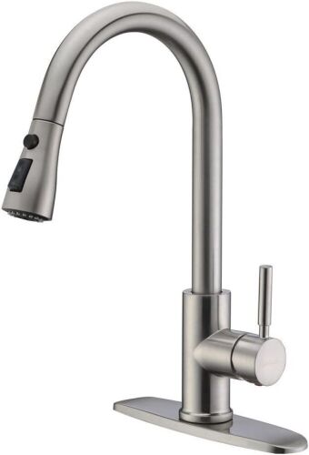 Brushed Nickel Pull-Out Sprayer Kitchen Faucet - Lot 661