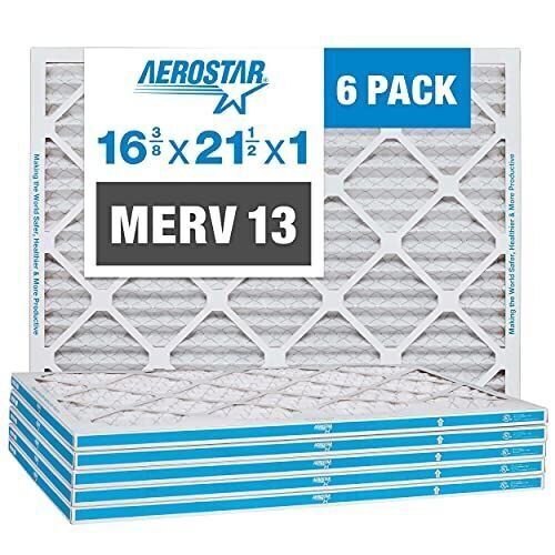 Case of (6) Aerostar 16-3/8"x21.5"x1" Merv 13 Pleated Air Filter - Lot 761