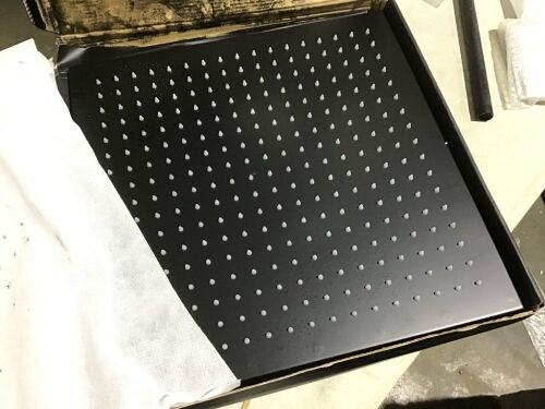 Large Matte Black Rainfall Shower Faucet - Lot 324