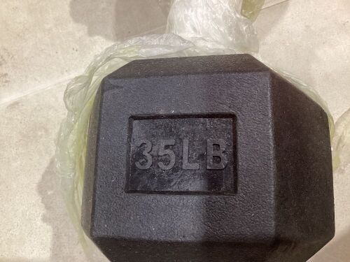 35lb Dumbbell  - Lot 959