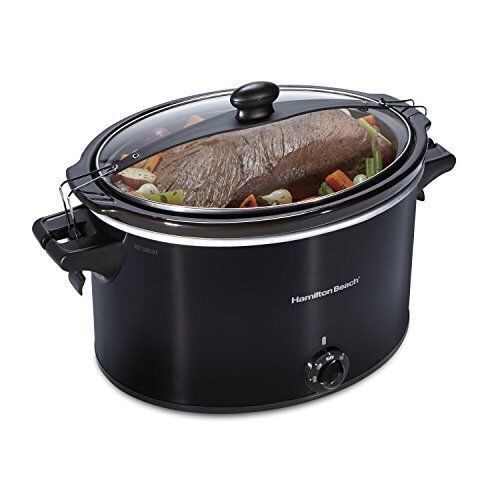 Hamilton Beach Extra-Large Stay or Go Slow Cooker, 10 Quart Capacity, Black - Lot 271
