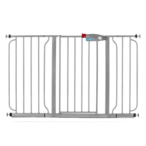 49" Easy Step Extra Wide Baby Gate - Platinum Color - Lot 599