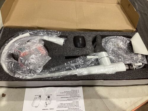 White Touch Sensitive Faucet w/ Pull Out Sprayer  - Lot 780