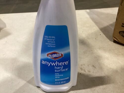 Lot of (7) Clorox Anywhere Hard Surface Daily Sanitizing Spray, 22 Ounce Bottle  - Lot 369
