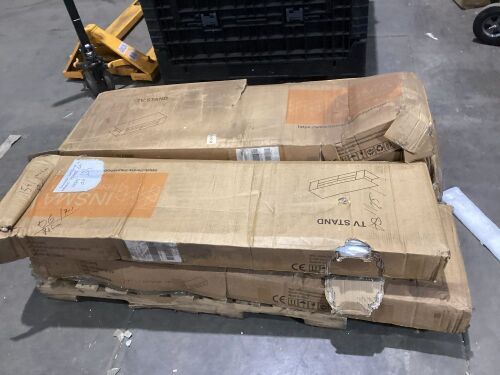 Lot of (4) Insma TV Stands - Unknown Condition - Lot 787