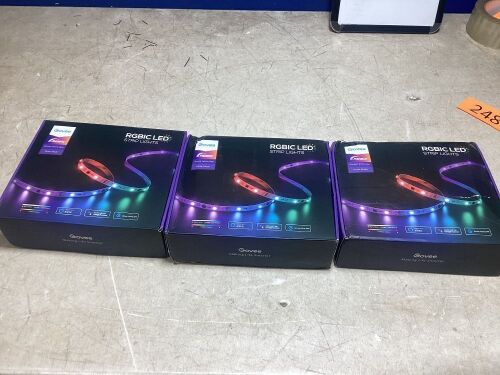 Lot of (3) LED Strip Lights - Lot 248