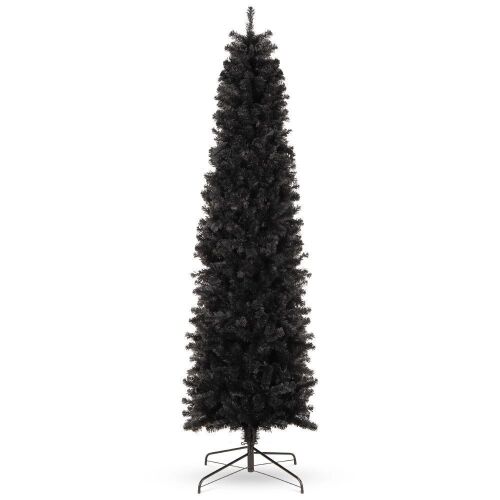 6' Black Artificial Pencil Holiday Christmas Tree - Lot 823