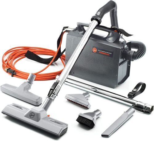 Hoover Commercial PortaPower Lightweight Canister Vacuum Cleaner with Attachments - Lot 53
