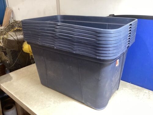 Lot of (9) Storage Totes - No Lids - Lot 1045