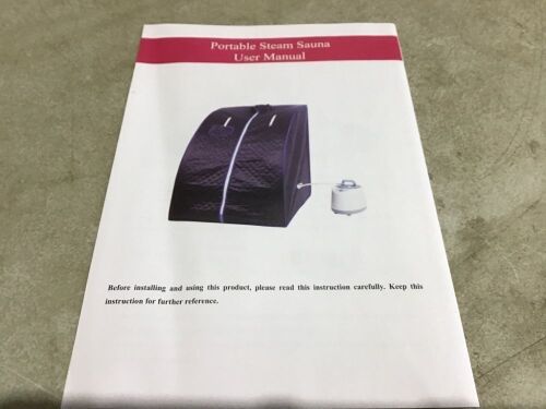 Portable Steam Sauna  - Lot 157