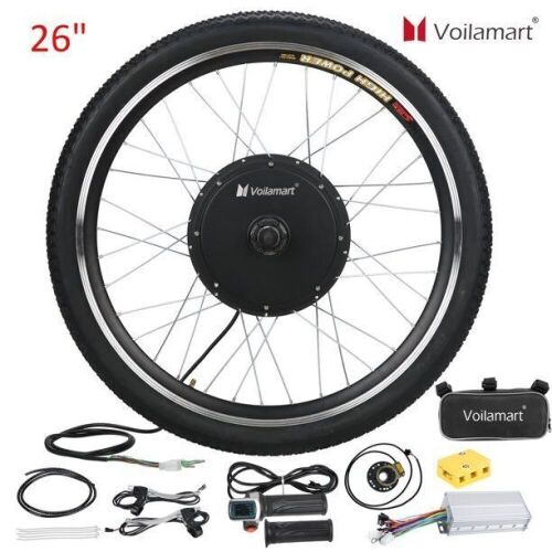 Voilamart 26" Electric Bicycle Wheel Kit, 48V 1500W - Lot 445