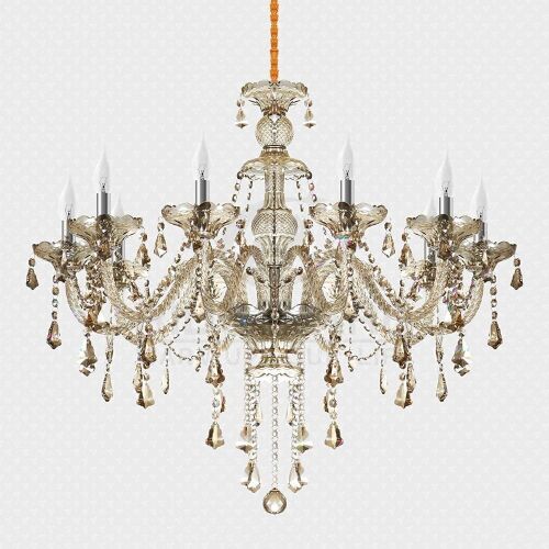 25.6"x35.4" Crystal Chandelier, 10 Lights - Lot 171
