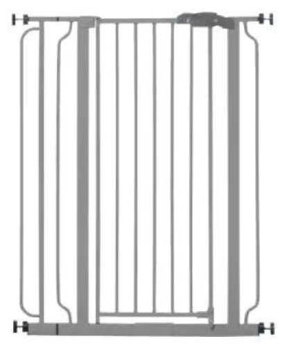 36" Platinum Metal Walk-Through Gate - Lot 820