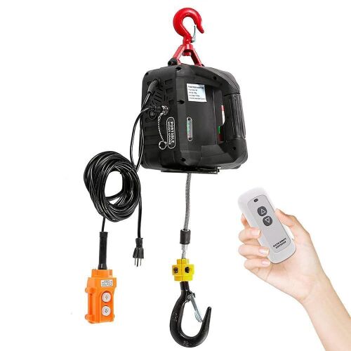 3 in 1 Electric Hoist with Wireless Remote Control ,110V Winch 1100lb - Lot 56