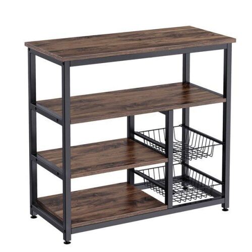 Kitchen Shelf - Rustic Brown - Lot 668