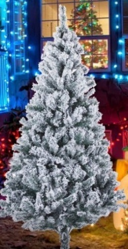 Micozy White Flocked Christmas Tree - Lot 195