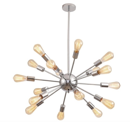 18-Light Chrome Sputnik Sphere Chandelier - Lot 211
