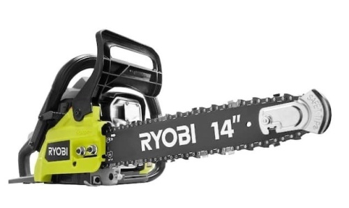Ryobi 14 in. 37cc 2-Cycle Gas Chainsaw, Dirty - Lot 230