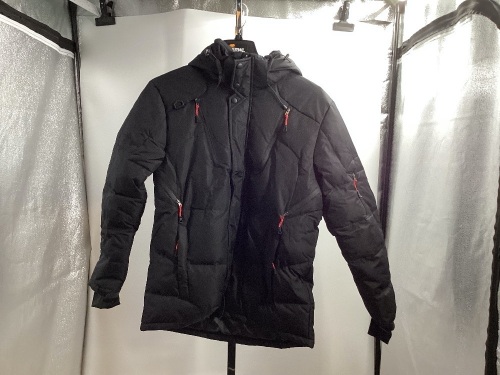 DOWN FKOW Modular Massage Down Coat, Size XXXL, Black - Lot 286