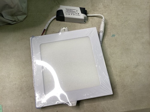 Lot of 10, Berta Square LED Panel Light - Lot 590