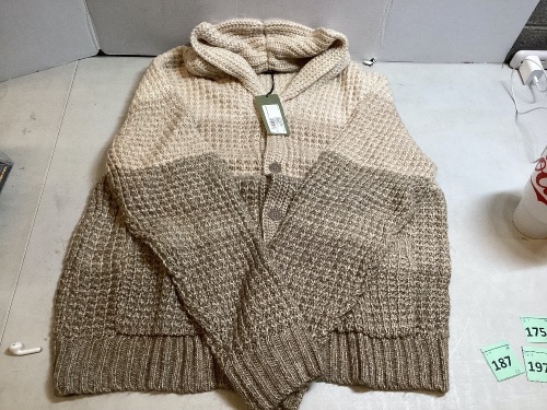 Lot of 12 Goodfellow & Co Dapper Brown Ombre Hooded Sweater, Size L - Lot 187