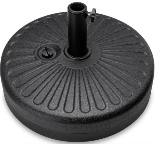Plastic Patio Umbrella Base Pole Holder Accessory w/ Adjustable Knob - Lot 185