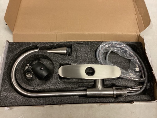 High Arc Kitchen Faucet w/ Pull Down Sprayer - Lot 585