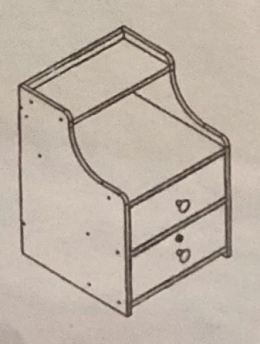 Two-Drawer Nightstand - Lot 587