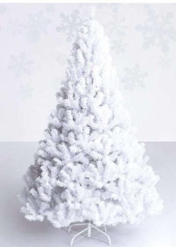 8Ft Artificial PVC Chrismas Tree with Stand White - Lot 959