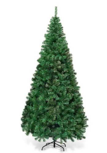 7 ft. Green PVC Hinged Xmas Pine Artificial Christmas Tree - Lot 717