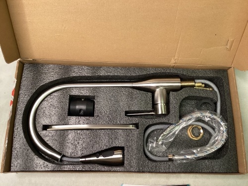 Sanitary Wares High Arc Kitchen Faucet w/ Pull Down Sprayer - Lot 574