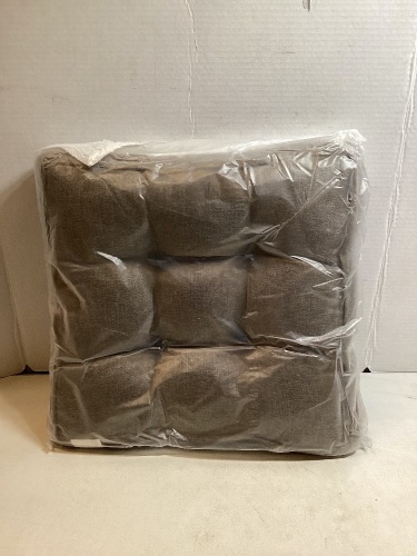 Lot of 2 Square Chair Cushion, Brown - Lot 920