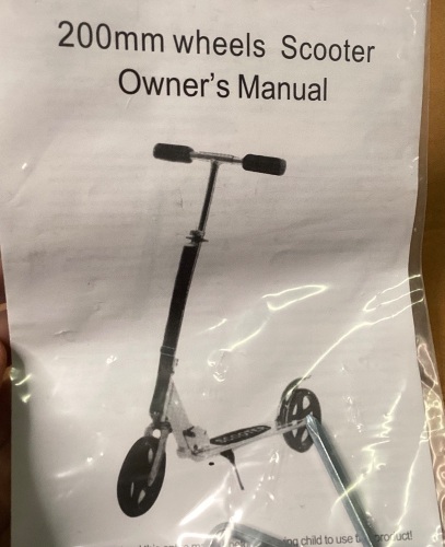 200mm Wheels Scooter - Lot 636