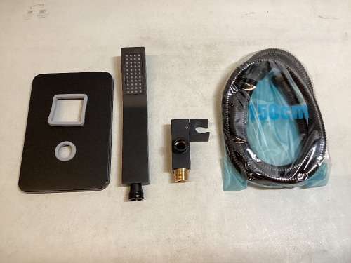Black Shower Set, Appears New - Lot 324
