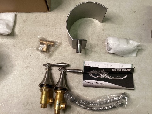 Sanitary Wares Waterfall Faucet Sink Assembly - Lot 629