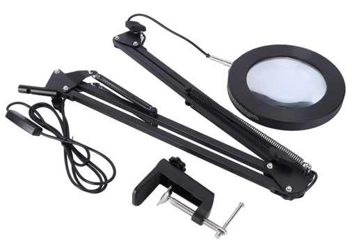 LED Magnifying Glass Welding Lamp with Retractable Arm/Magnifier/USB Desk Lamp - Lot 468