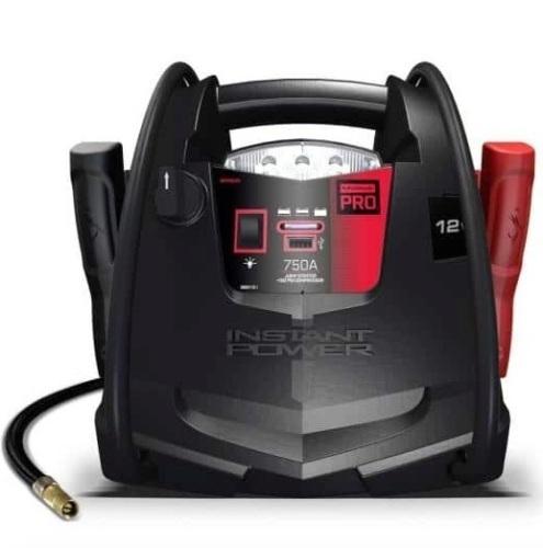 Schumacher Pro Automotive 12-Volt 750 Peak Amp Jump Starter and Portable Power Station with 150-PSI Air Compressor - Lot 489