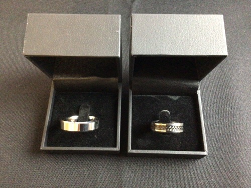 Lot of (2) King Will Mens Wedding Bands - Lot 65