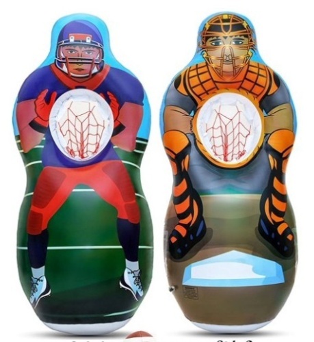 Inflatable Two Sided Football & Baseball Target Set - Lot 168