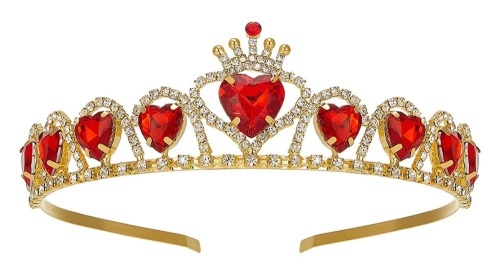 SWEETV Red Princess Tiara for Girls - Lot 196
