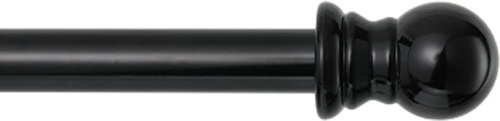 Telescoping Curtain Rod with Finials, 30-44" - Lot 247