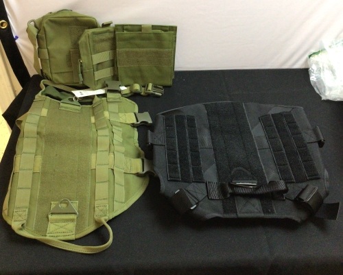 Lot of (2) Tactical Dog Vests - Lot 390