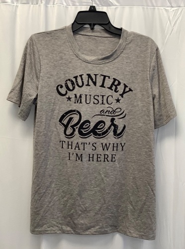 Country Music & Beer T-Shirt, L - Lot 461