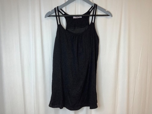 Hibelle Womens's Tank, L, Black - Lot 501